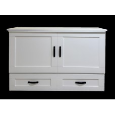 Cabinet Bed Elite Country White - Queen